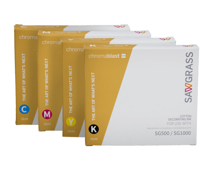 Chromablast UHD ink set for Sawgrass SG500 and SG1000 printer