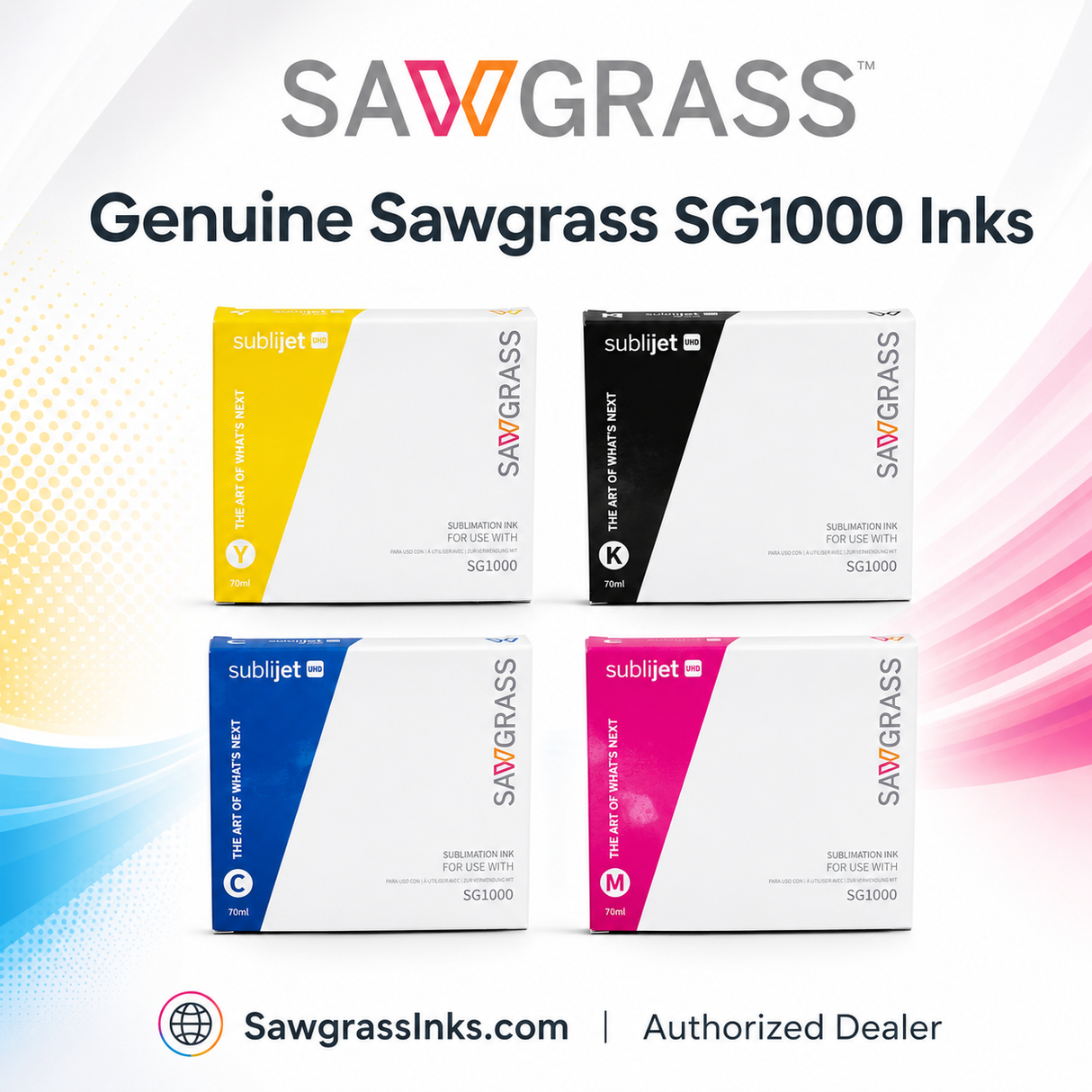Sawgrass SG1000 Ink cyan magenta yellow black genuine
