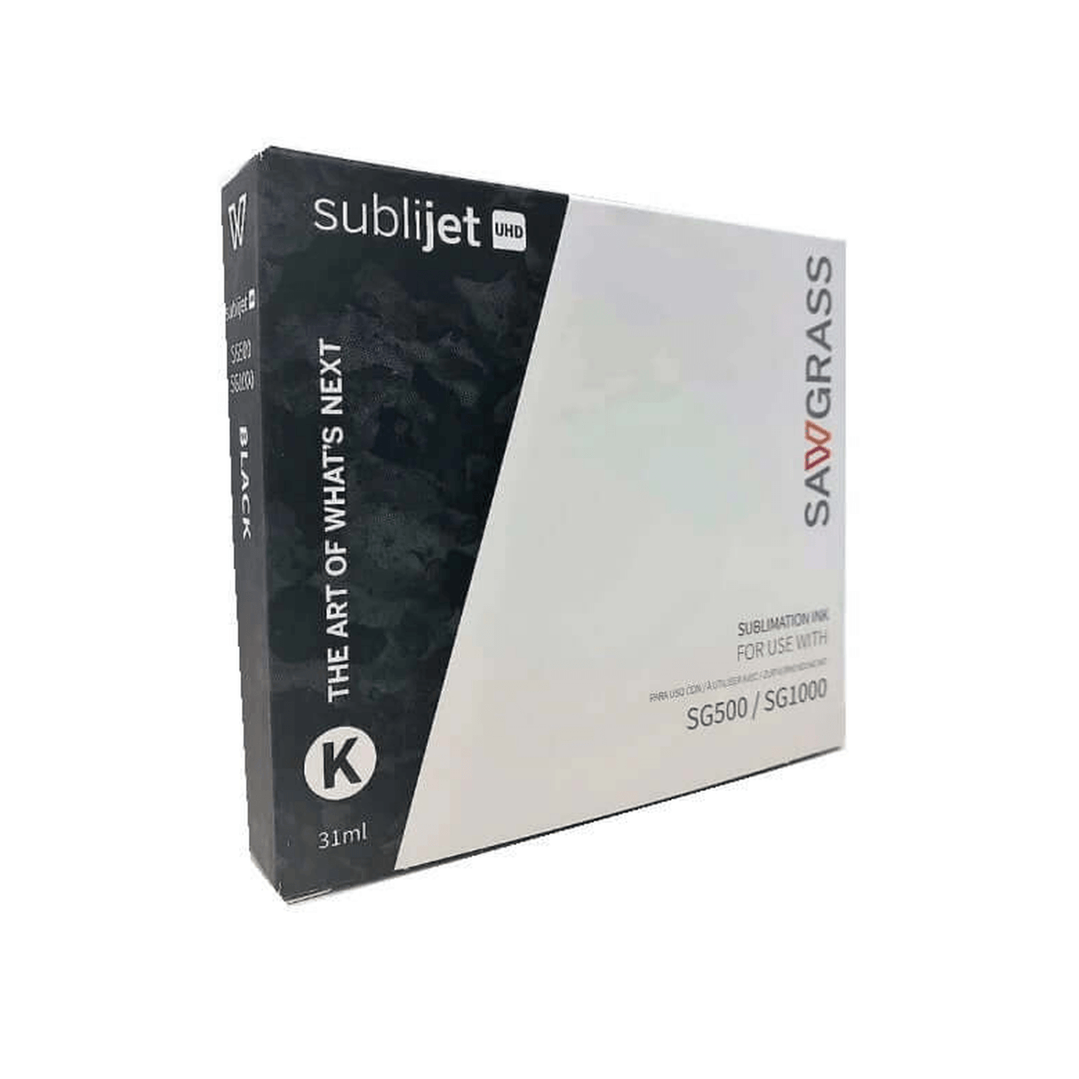 Sawgrass SG500/SG1000 Black Ink (31ml) – Genuine SubliJet UHD Cartridge packaging image