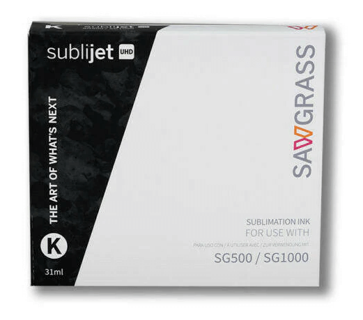 Sawgrass SG500/SG1000 Black Ink (31ml) – Genuine SubliJet UHD Cartridge packaging