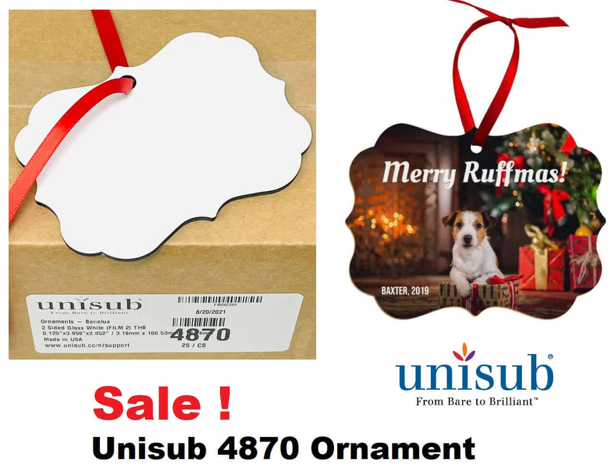 Unisub 4839 Sublimation Ornament Blanks - SALE!