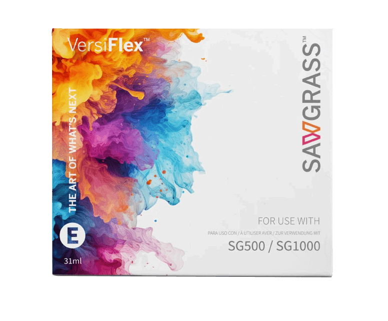 Sawgrass Versiflex SG500 SG1000 Ink -Expander 31 ml packaging featuring colorful ink design