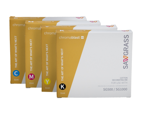 Chromablast UHD ink set for Sawgrass SG500 and SG1000 printer