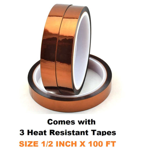 Sublijet UHD Ink for Sawgrass SG500 & SG1000 - Bundle 1 includes 3 Heat Resistant Tapes 1/2 inch x 100 ft.