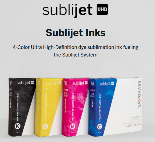 Sawgrass Sg500 and SG1000 sublimation inks (Sublijet UHD)