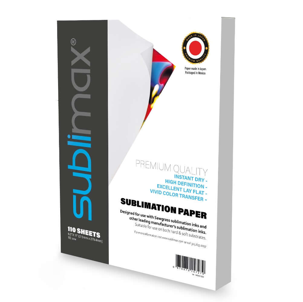 SUBLIMAX Sublimation Paper 8.5 x 11 (110 sheets) – Sawgrass Inks